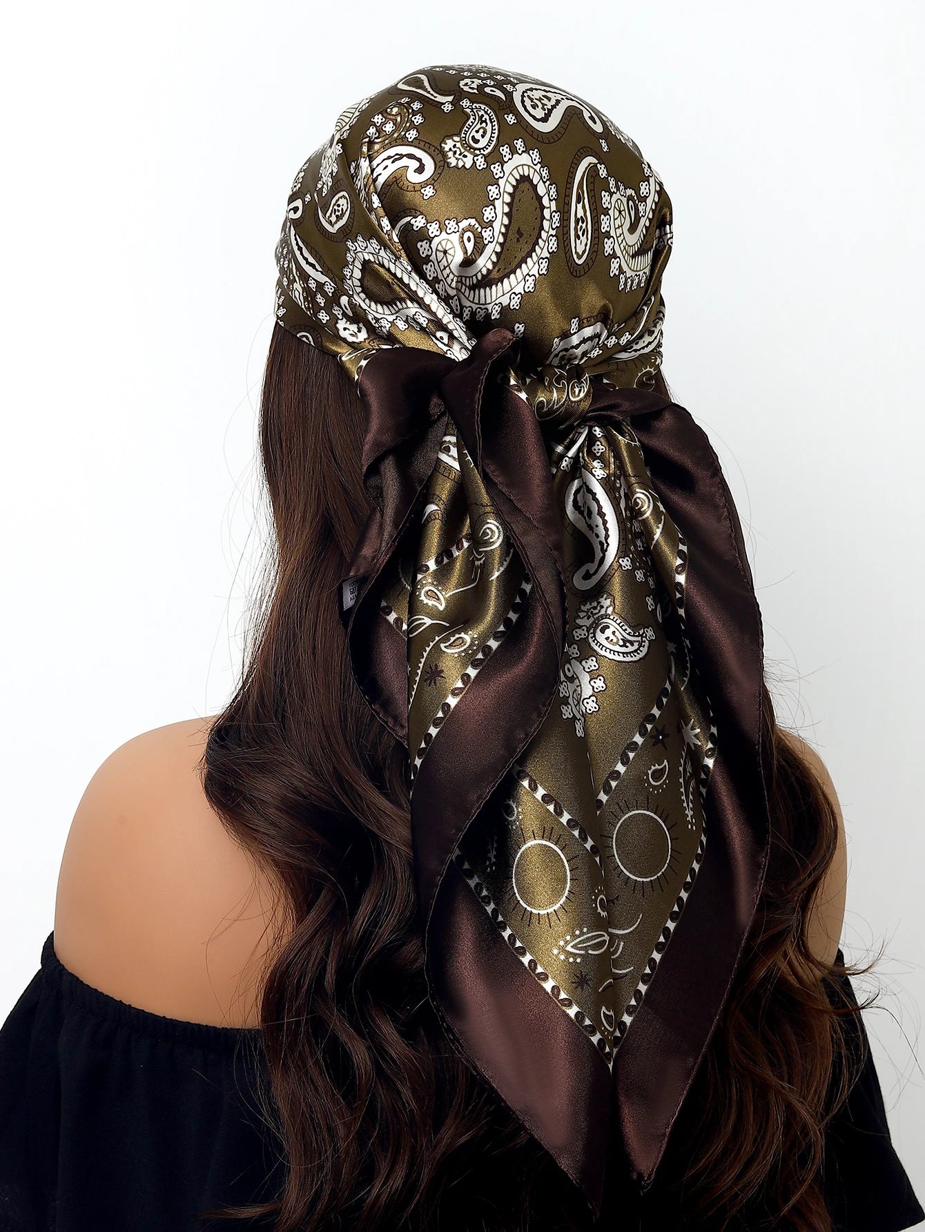 90cm Women Four Seasons Square Silk Satin Bandana Wrap Shawl Scarves Scarfs Sqk2