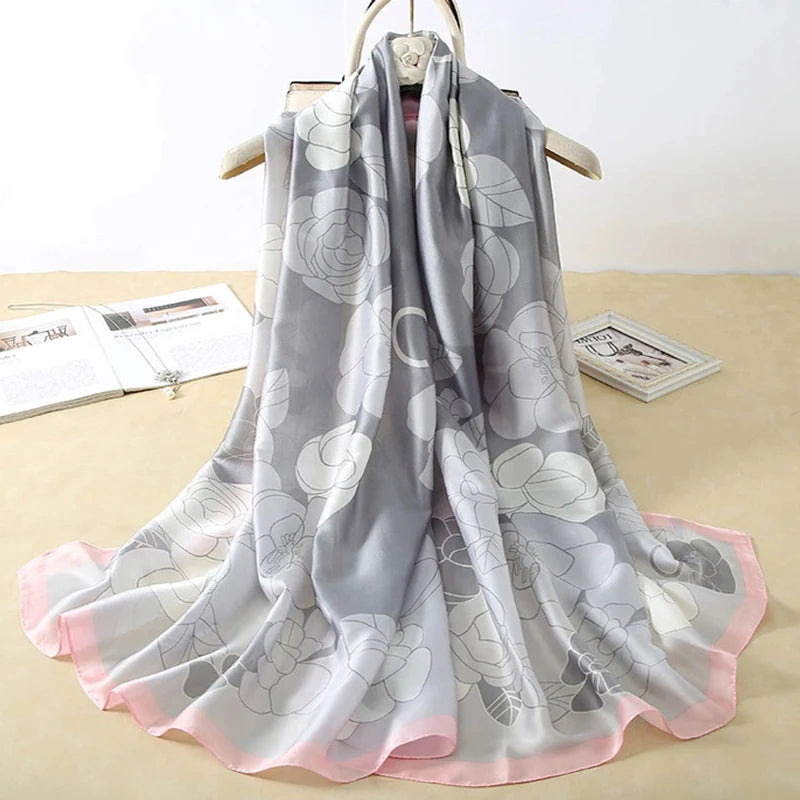 180X90cm Women Four Seasons Bandanna Designs Square Wrap Shawl Scarf Scarves kgL5