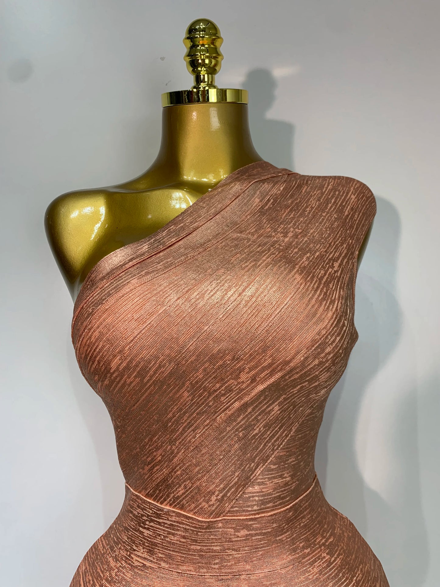 Sexy One Shoulder Bandage Short Sleeveless Bandage Evening Party Birthday Dress