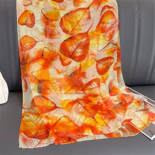 Women Beach Scarf Georgette Silk Shawls Design Printed Wraps Scarves