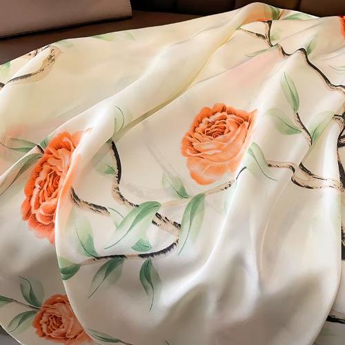 180X90cm Women Four Seasons Bandanna Designs Square Wrap Shawl Scarf Scarves kgL3