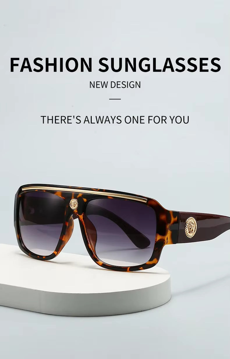 Women Designer Men Women Oversized Vintage Punk Shades Driving Glasses