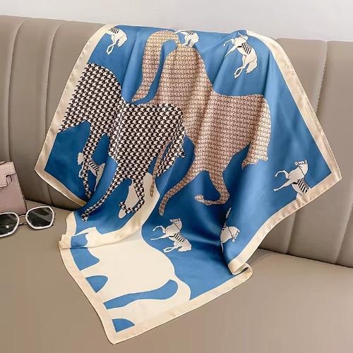 Women Fashion Square Small Silk Satin Scarf Design Printed Bandana Scarves