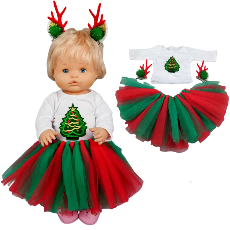 16 Inch Small Doll Clothes T-shirt 38cm Baby Fashion Denim Shorts