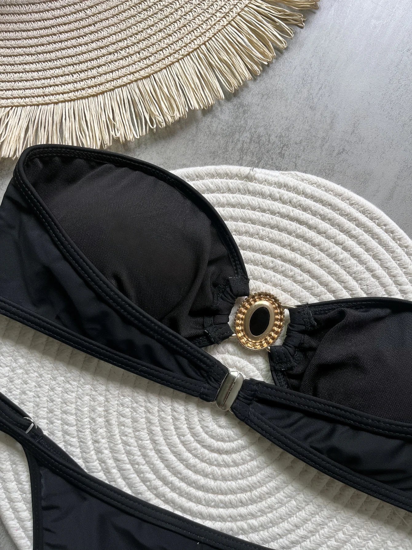2pcs Diamond Rhinestone Print Bikini Swimsuit Swimwear Bikini Bathing Suit