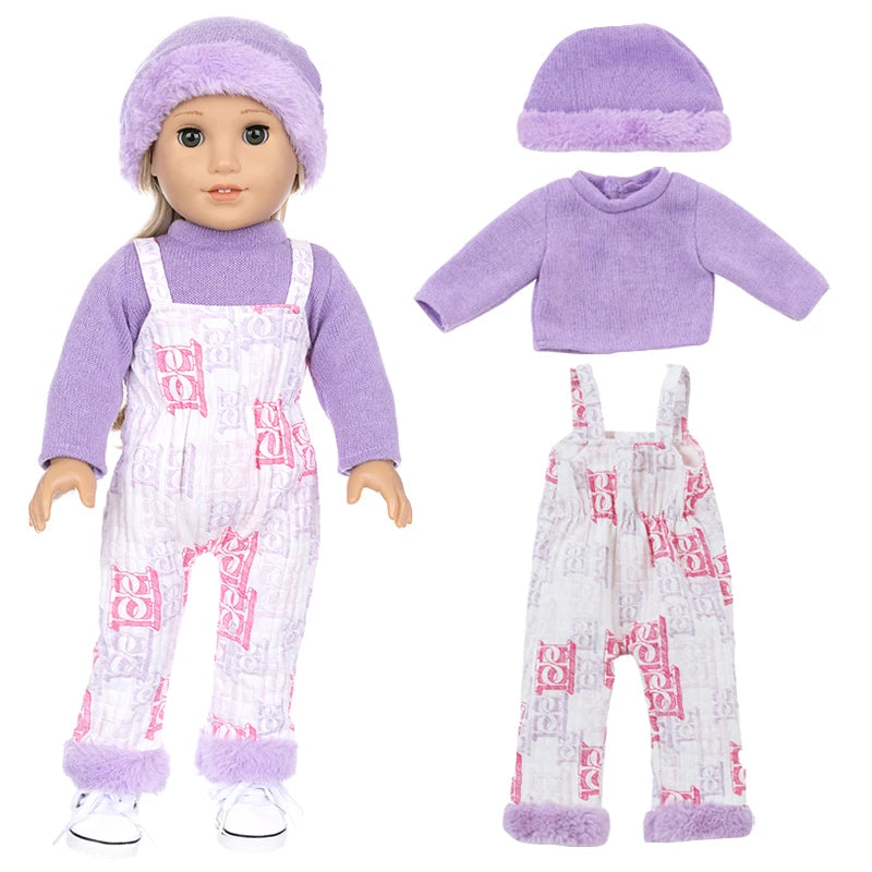 18 Inch Girl Coat Dress Baby Doll Gift Toys Clothes