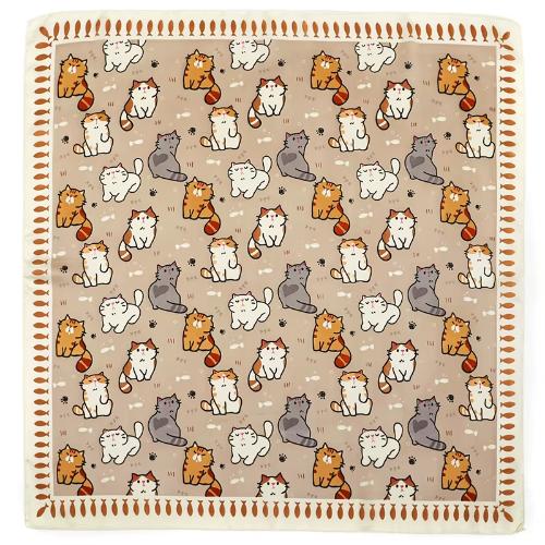 Women Fashion Square Small Silk Satin Scarf Design Printed Bandana Scarves