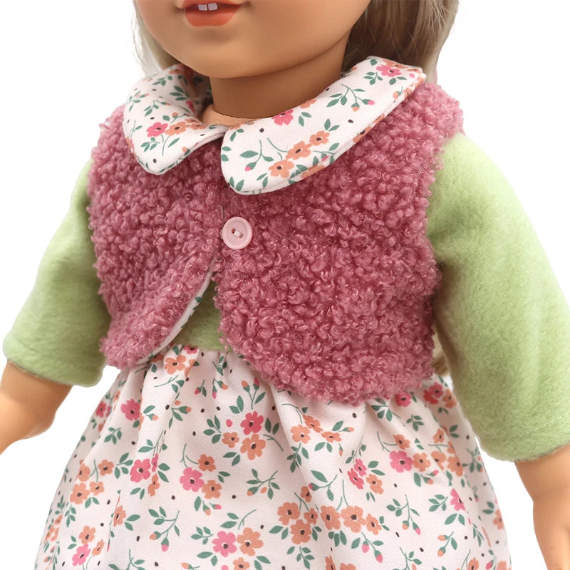 18 Inch 43cm Baby American Og Girl Doll Toys Costume Clothes