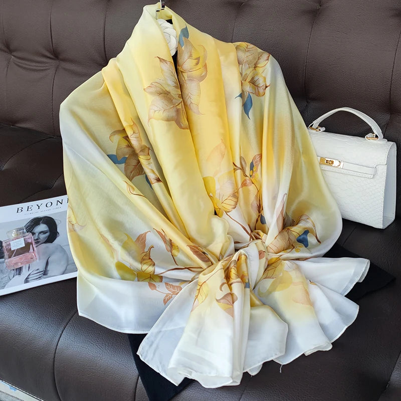 180X90cm Women Four Seasons Bandanna Designs Square Wrap Shawl Scarf Scarves kgL2