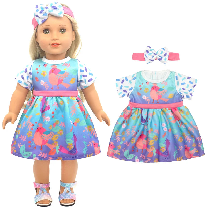Doll Clothes Costume 18 Inch Girl Baby Children Gifts Toys Outfit