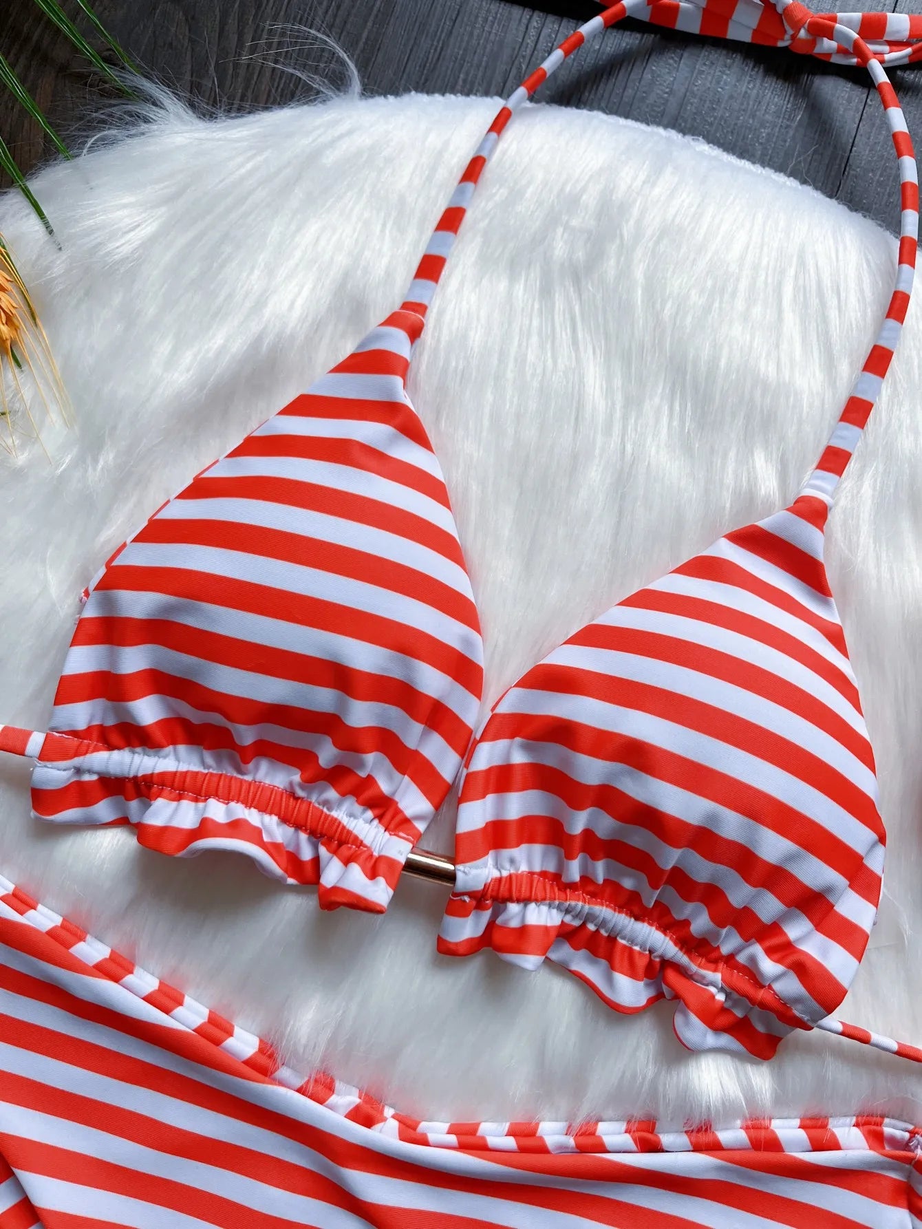 Sexy Print Bandage Bikini Two-piece Triangle Swimwear Brazilian Bathing Suit