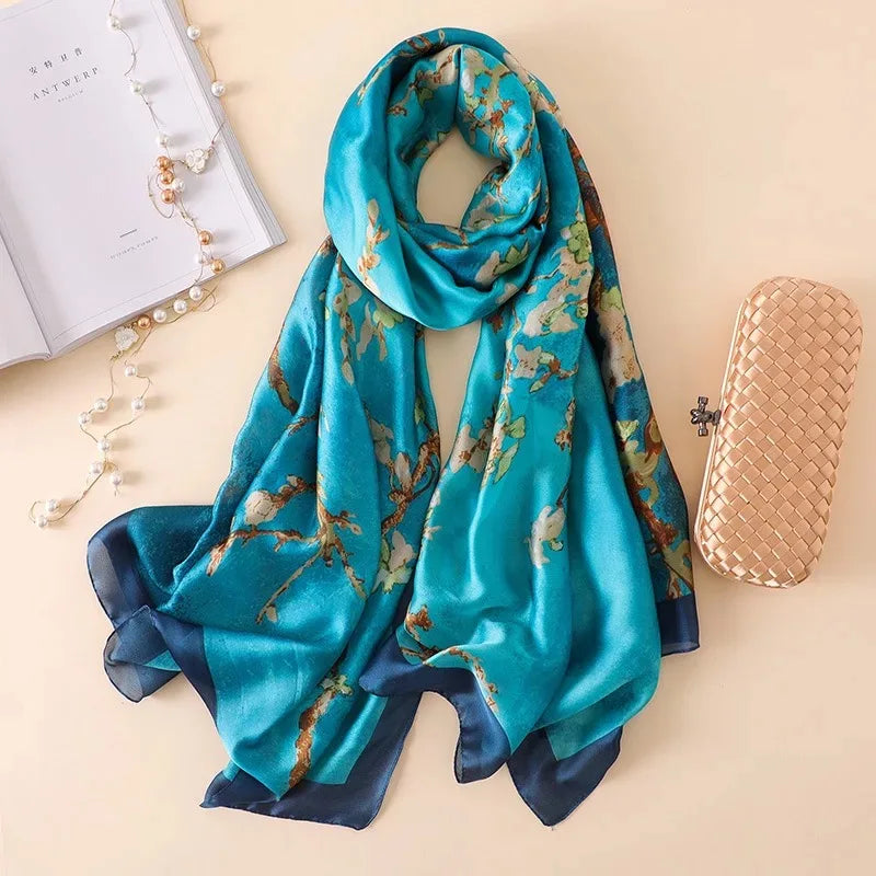180X90cm Women Four Seasons Bandanna Designs Square Wrap Shawl Scarf Scarves kgL5