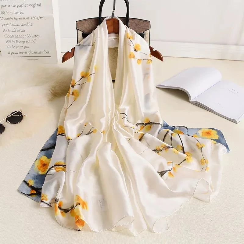 180X90cm Women Four Seasons Bandanna Designs Square Wrap Shawl Scarf Scarves kgL5