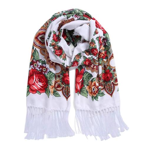 70x170cm Women Fashion Embroidery Shawls Scarf Pashmina Flower Printed Wraps Scarves