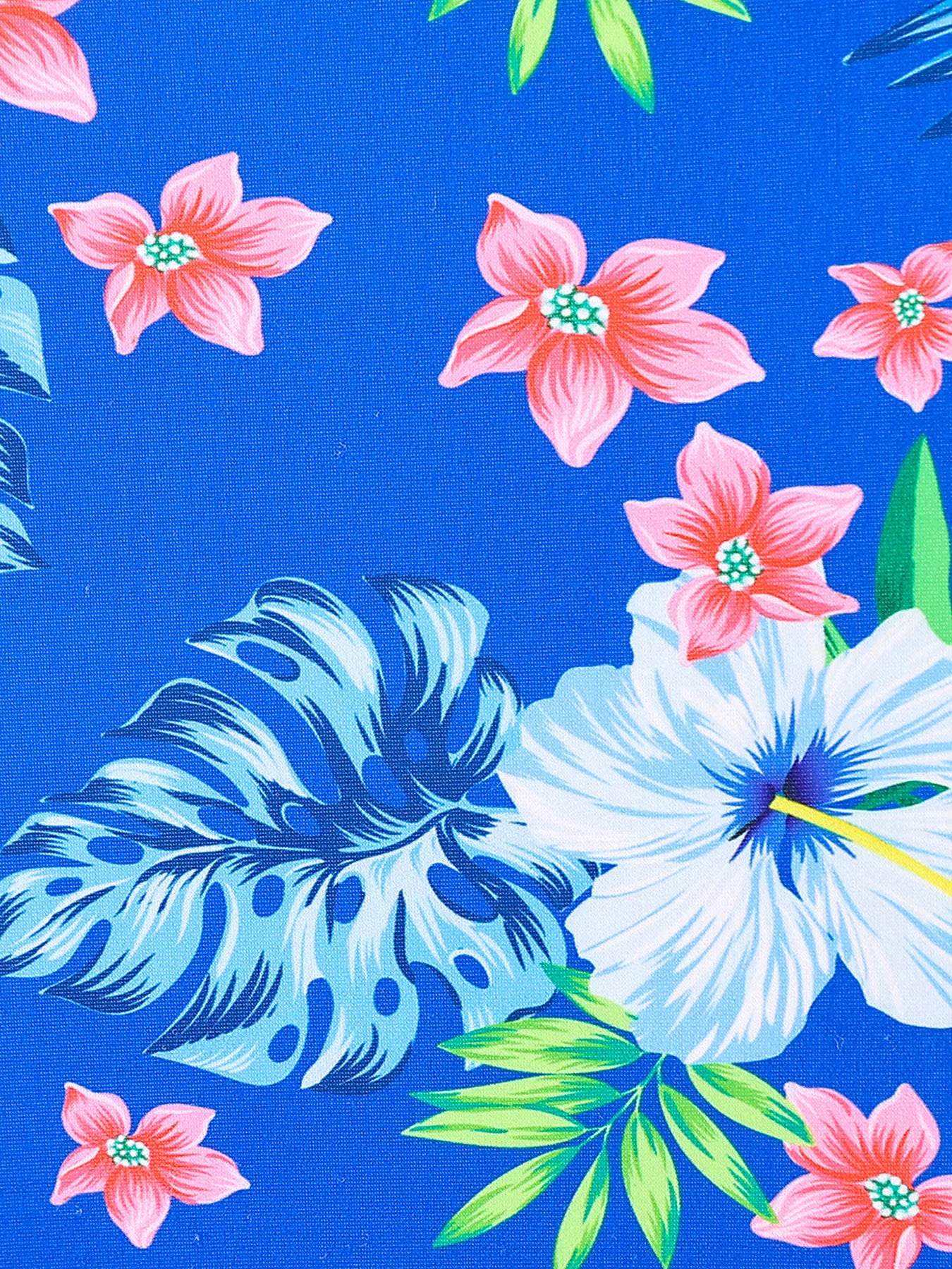 Girls Kids One-Piece Sleeveless Blue Pink Floral Print Swimwear Beach Skirted Bikini Briefs