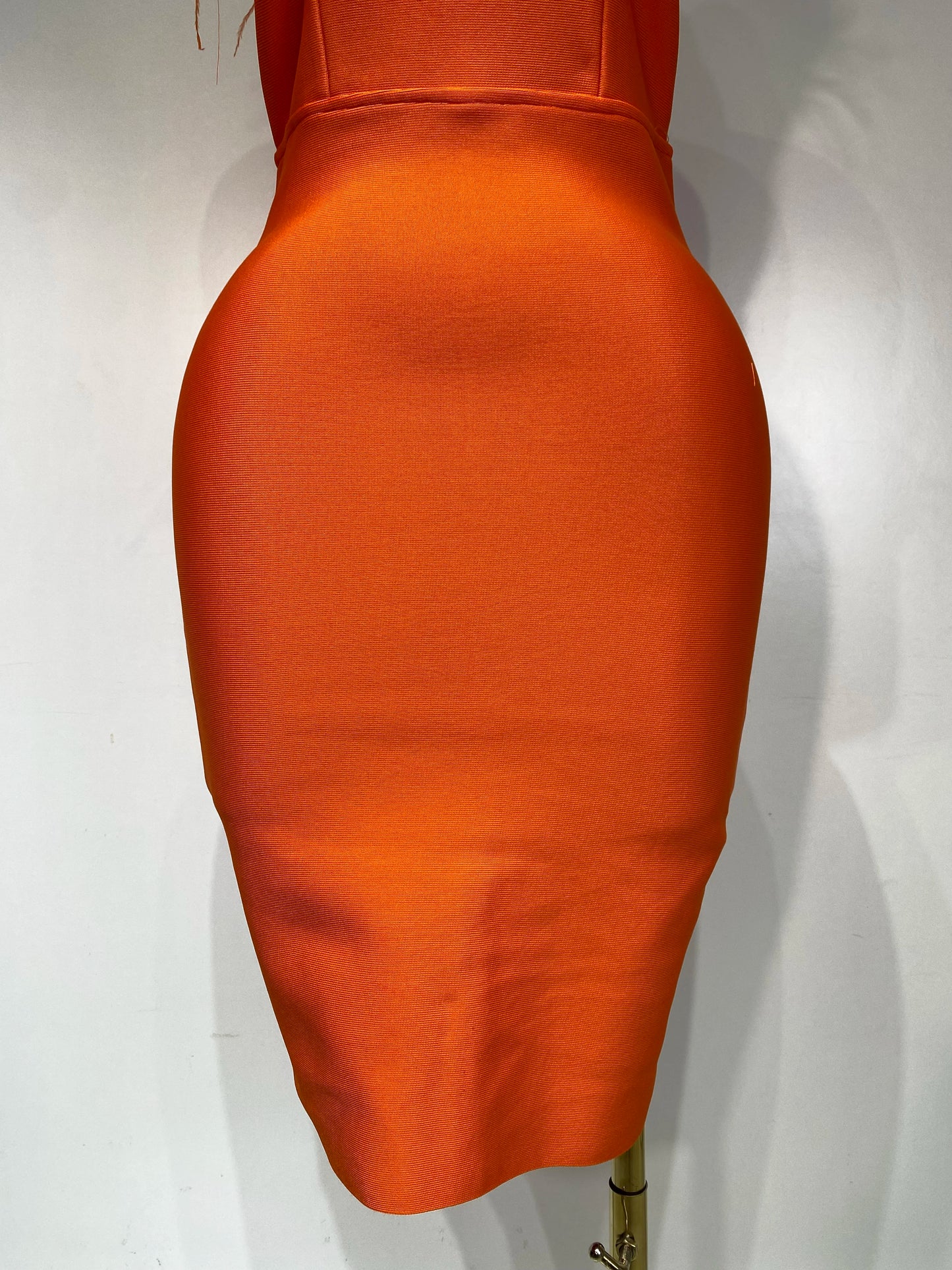 Sexy Backless Yellow Bandage Strapless Celebrity Elegant Feather Birthday Club Party Dress