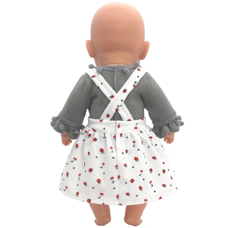 18 Inch 43cm Baby American Og Girl Doll Toys Costume Clothes