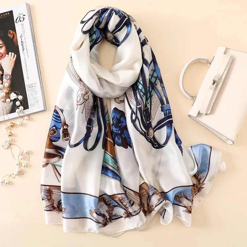 180X90cm Women Four Seasons Bandanna Designs Square Wrap Shawl Scarf Scarves kgL5