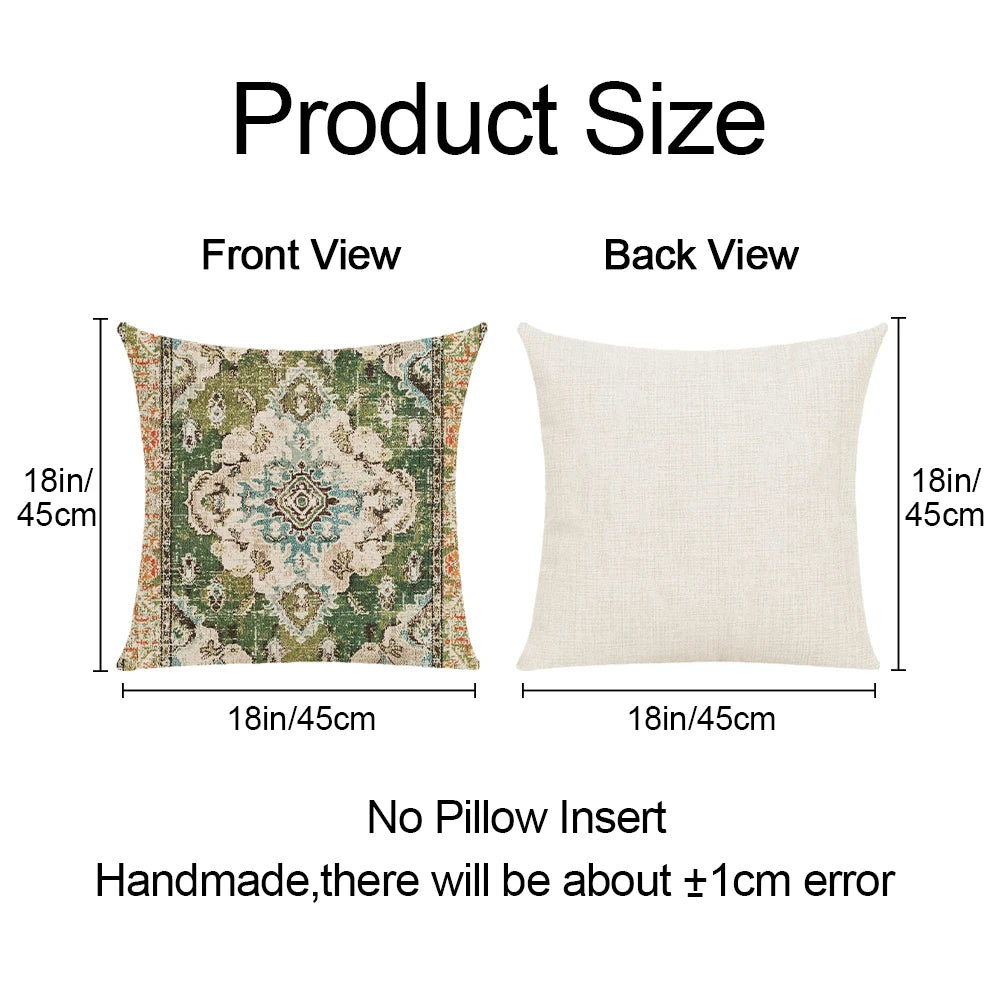18x18 Inch 2pcs/Sets Abstract Design Carpet Pattern National Stylish Pillowcase Sofa Home Decor