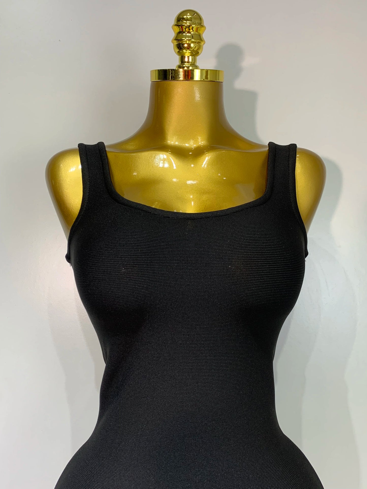 Women Spaghetti Strap Bodycon Short Black Pleated Ruffle Hem Sleeveless Evening Party Cocktail Birthday Dress