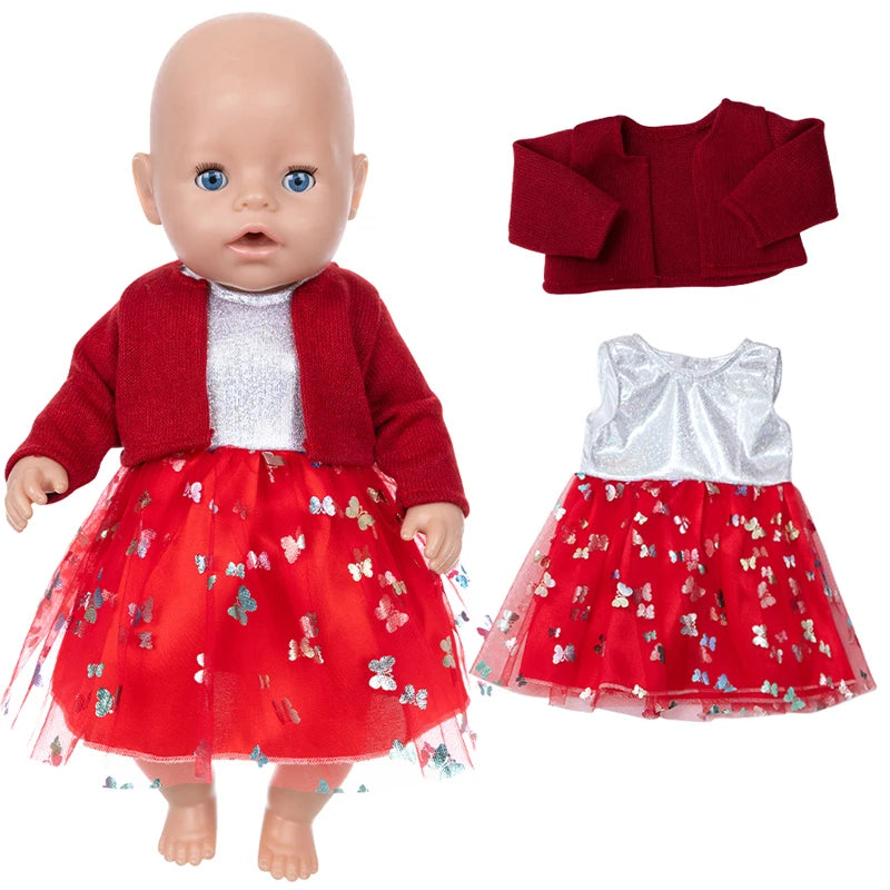 18 Inch Girl Coat Dress Baby Doll Gift Toys Clothes