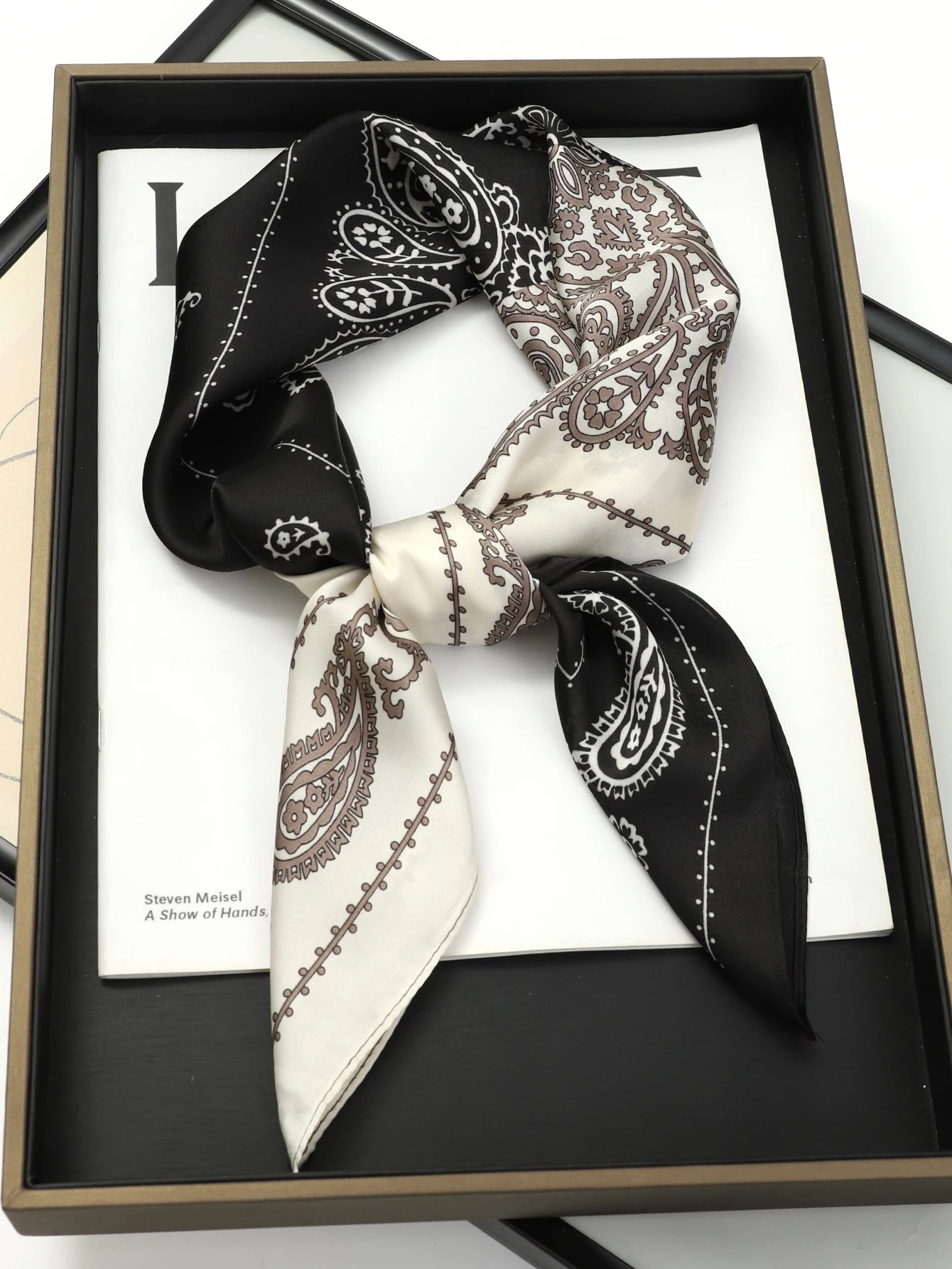 Women Fashion Square Small Silk Satin Scarf Design Printed Bandana Scarves