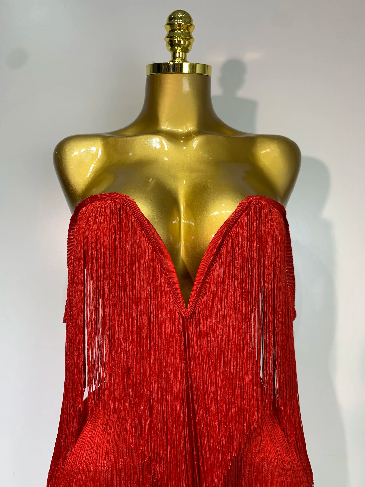 Sexy Strapless Tassel Off Shoulder Bandage Celebrity Evening Party Mini Birthday Dress
