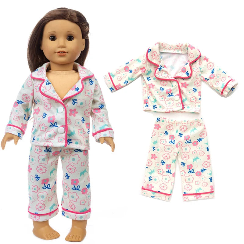 18 Inch 43cm Baby American Og Girl Doll Toys Costume Clothes