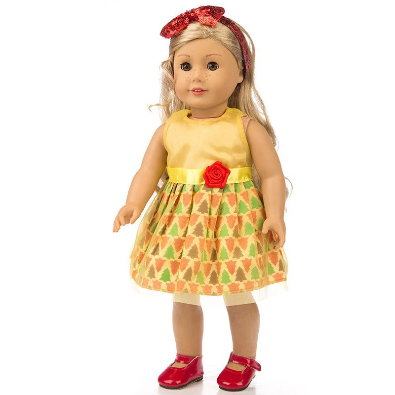 43cm Baby Doll Clothes 18 Inch American OG Girl Outfit Toys Wear d