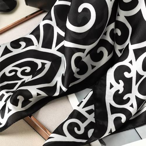 Women Fashion Square Small Silk Satin Scarf Design Printed Bandana Scarves