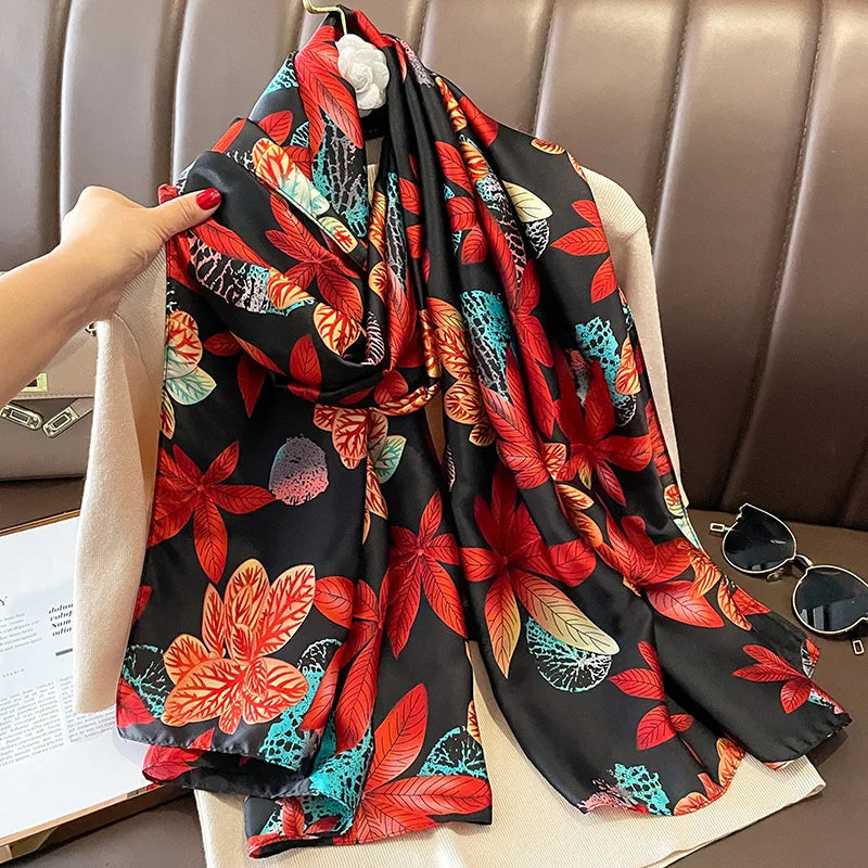 180X90CM Women Four Seasons Bandanna Designs Square Wrap Shawl Scarf Scarves