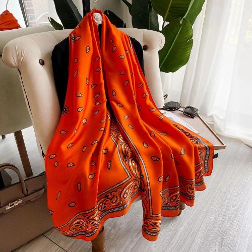 180X90cm Women Four Seasons Bandanna Designs Square Wrap Shawl Scarf Scarves kgL5