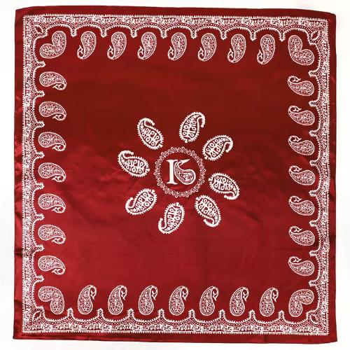 90cm Women Vintage Paisley Square Silk Shawls Printed Wraps Bandana Scarves