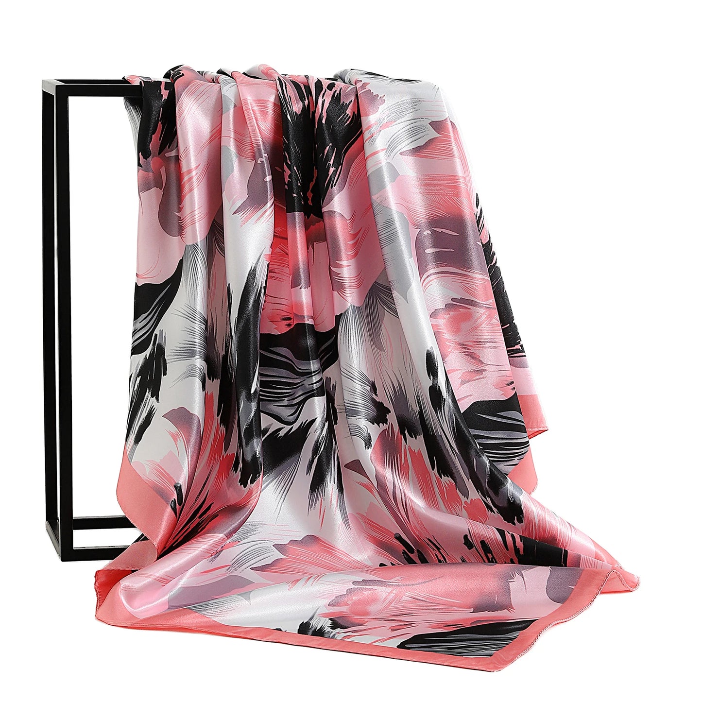 90*90cm Vintage Flowers Women Four Seasons Bandanna Designs Square Wrap Shawl Scarf Scarves fk3