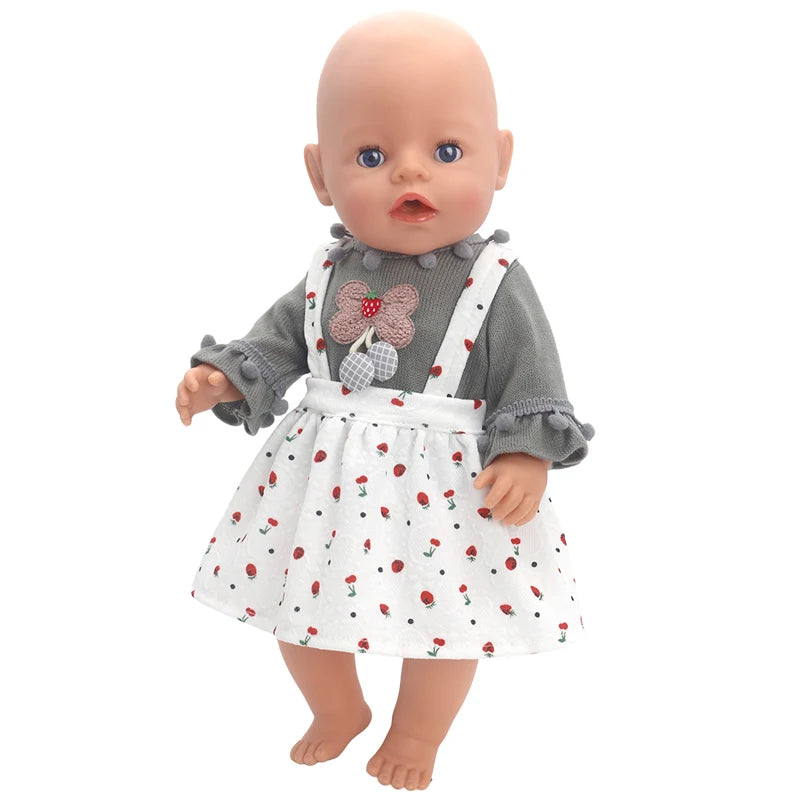 18 Inch 43cm Baby American Og Girl Doll Toys Costume Clothes