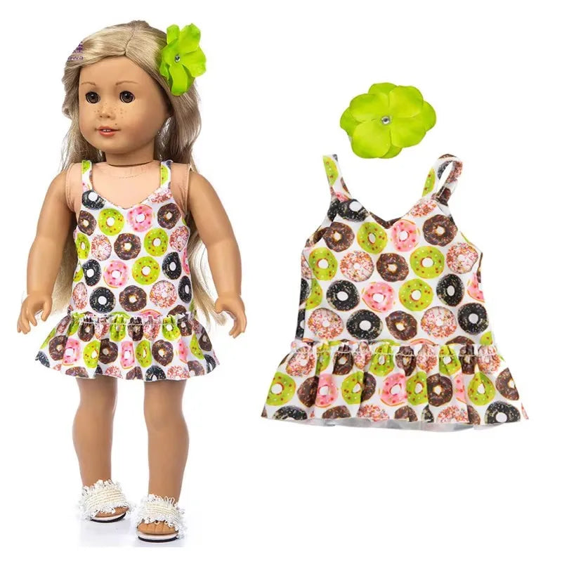 43cm Baby Doll Clothes 18 Inch American OG Girl Outfit Toys Wear d
