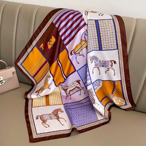 Women Fashion Square Small Silk Satin Scarf Design Printed Bandana Scarves