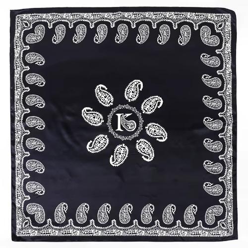 90cm Women Vintage Paisley Square Silk Shawls Printed Wraps Bandana Scarves