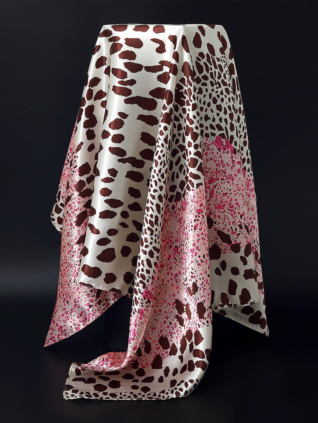 90cm Women Four Seasons Square Silk Satin Bandana Wrap Shawl Scarves Scarfs Sqk2