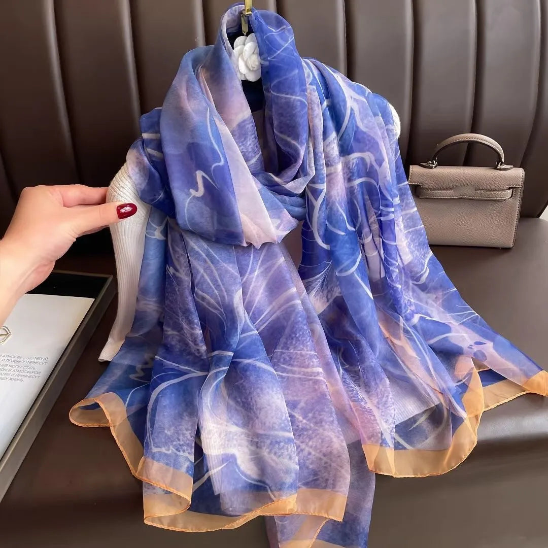 180X90cm Women Four Seasons Bandanna Designs Square Wrap Shawl Scarf Scarves kgL7