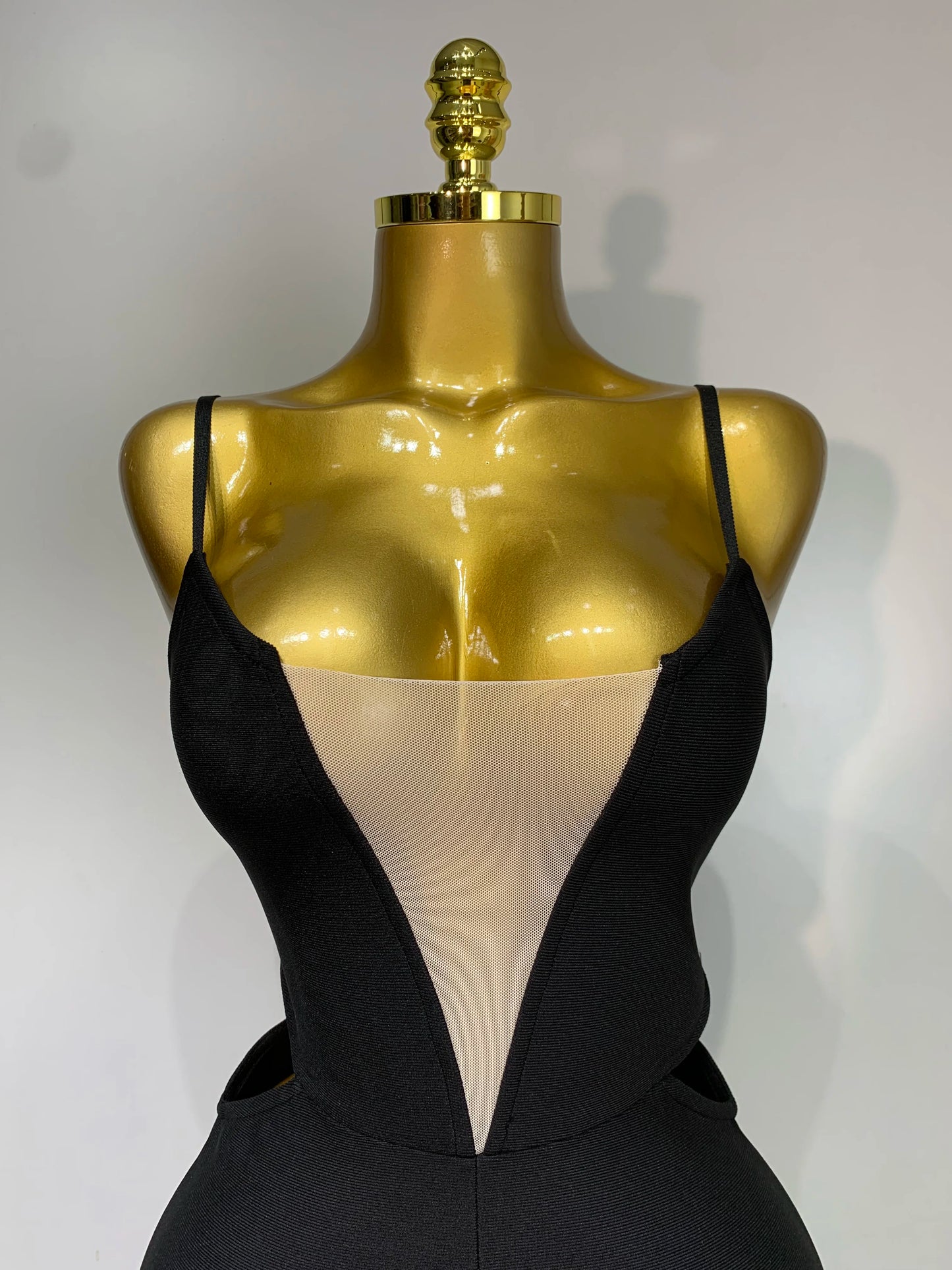 Sexy Backless Sleeveless Black Bandage Jumpsuit Club Cocktail Evening Dress