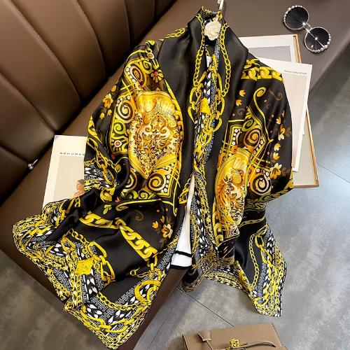 Women Fashion Printed Shawls Wraps Soft Pashmina Bandana Silk Scarves