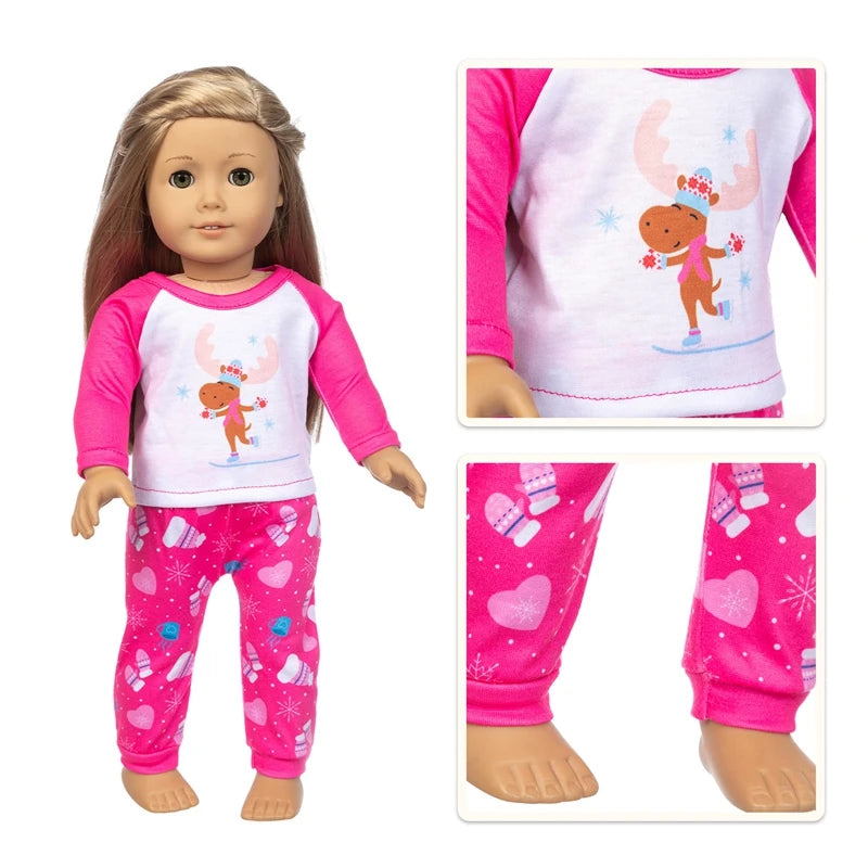 43cm Baby Doll Clothes 18 Inch American OG Girl Outfit Toys Wear d