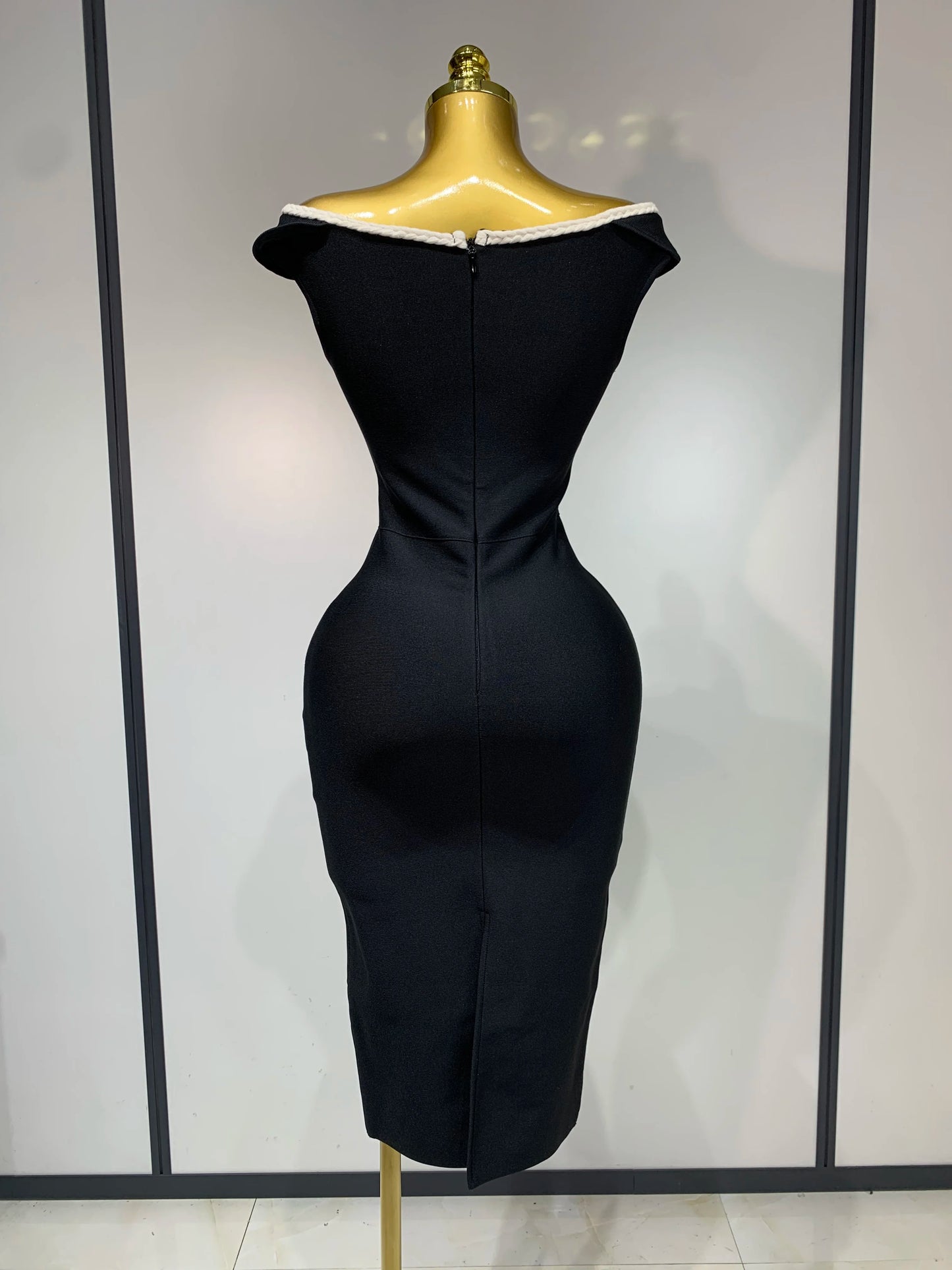 Sexy Mesh Patchwork Bandage Off Shoulder Cocktail Evening Party Birthday Dress