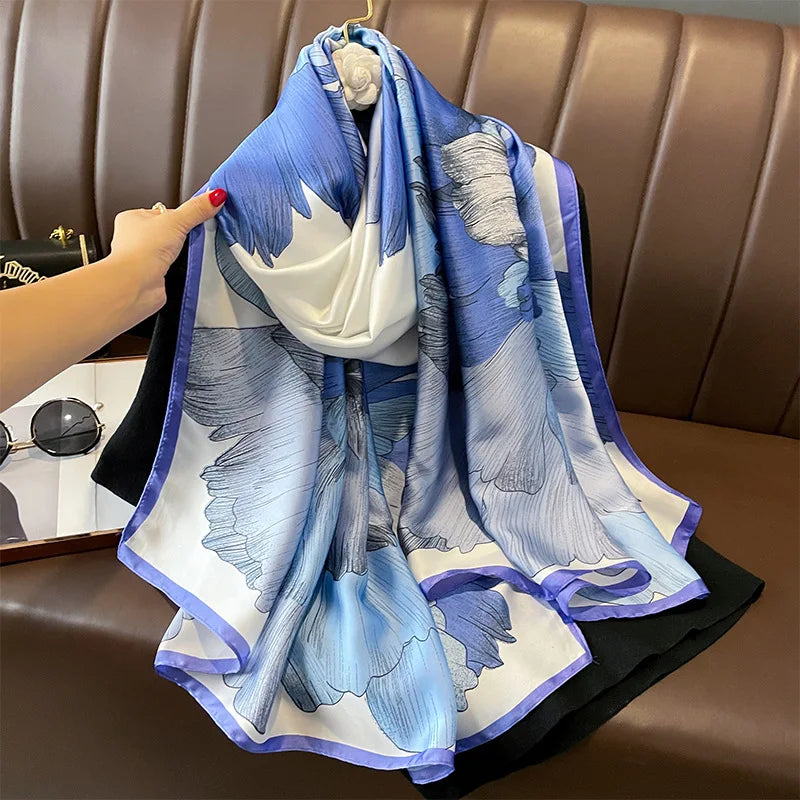 180X90CM Women Four Seasons Bandanna Designs Square Wrap Shawl Scarf Scarves Rkg3