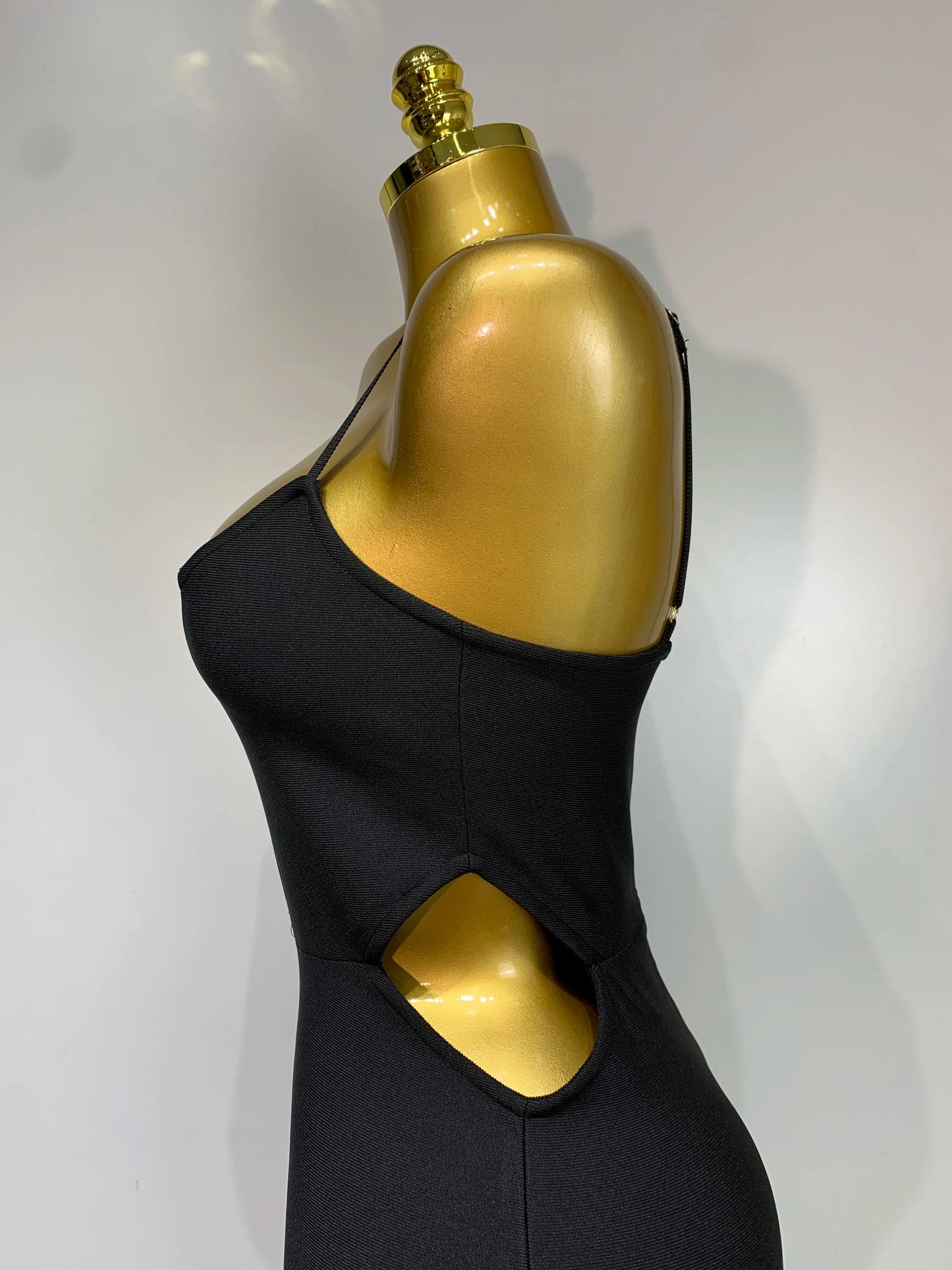 Sexy Backless Sleeveless Black Bandage Jumpsuit Club Cocktail Evening Dress