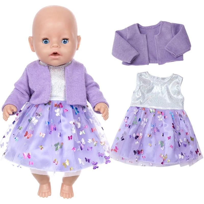 18 Inch Girl Coat Dress Baby Doll Gift Toys Clothes