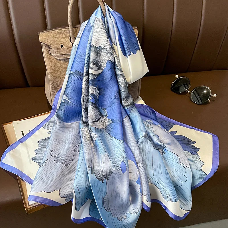 180X90CM Women Four Seasons Bandanna Designs Square Wrap Shawl Scarf Scarves Rkg3