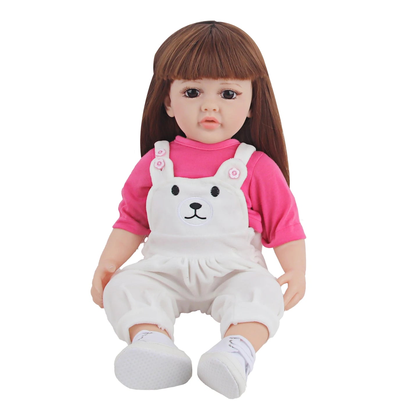 55CM Reborn Baby Newborn Girl Doll Clothes Backband Pants + T-Shirt Suit For 22 Inches Toys