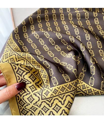 70x70cm Women Four Seasons Small Square Silk Satin Bandana Wrap Shawl Scarves Scarfs Sqk7